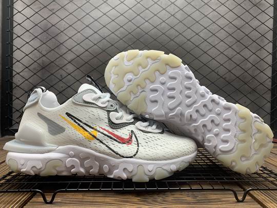 Nike React Vision White 3 Swoosh Men's Running Shoes-09 - Click Image to Close